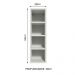 Adega Armário de Cozinha 100% MDF 20 cm Branco Acordes Madesa
