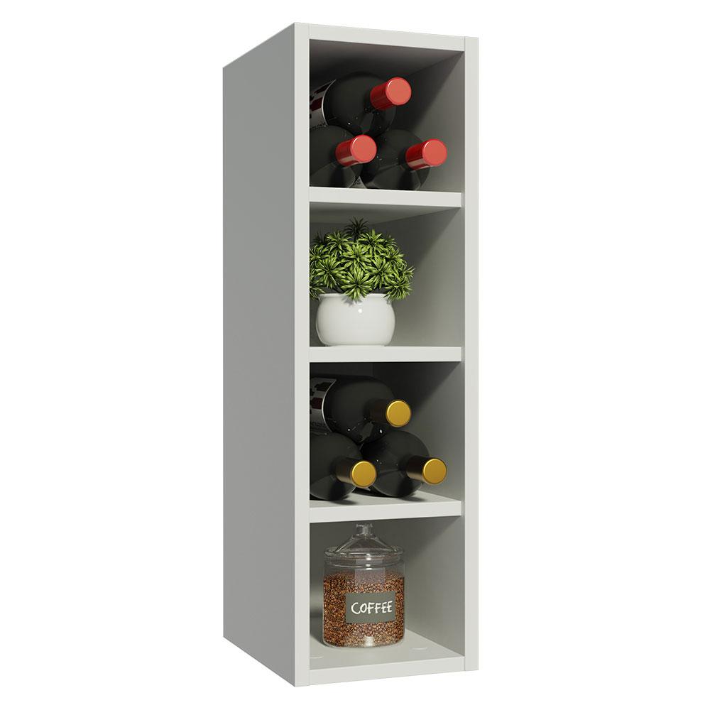 Adega Armário de Cozinha 100% MDF 20 cm Branco Acordes Madesa