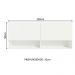 Armário Aéreo 120 cm 2 Portas 2 Nichos Branco para Área de Serviço Madesa