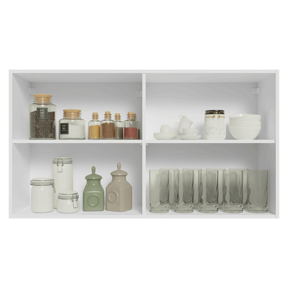 Armário Aéreo 120 cm 2 Portas Branco Vik Madesa