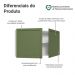 Armário Aéreo 120 cm 2 Portas Branco/Verde Vik Madesa