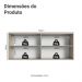 Armário Aéreo 120 cm 2 Portas Crema Nice Madesa