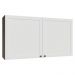Armário Aéreo 120 cm 2 Portas Rustic/Branco Vik Madesa