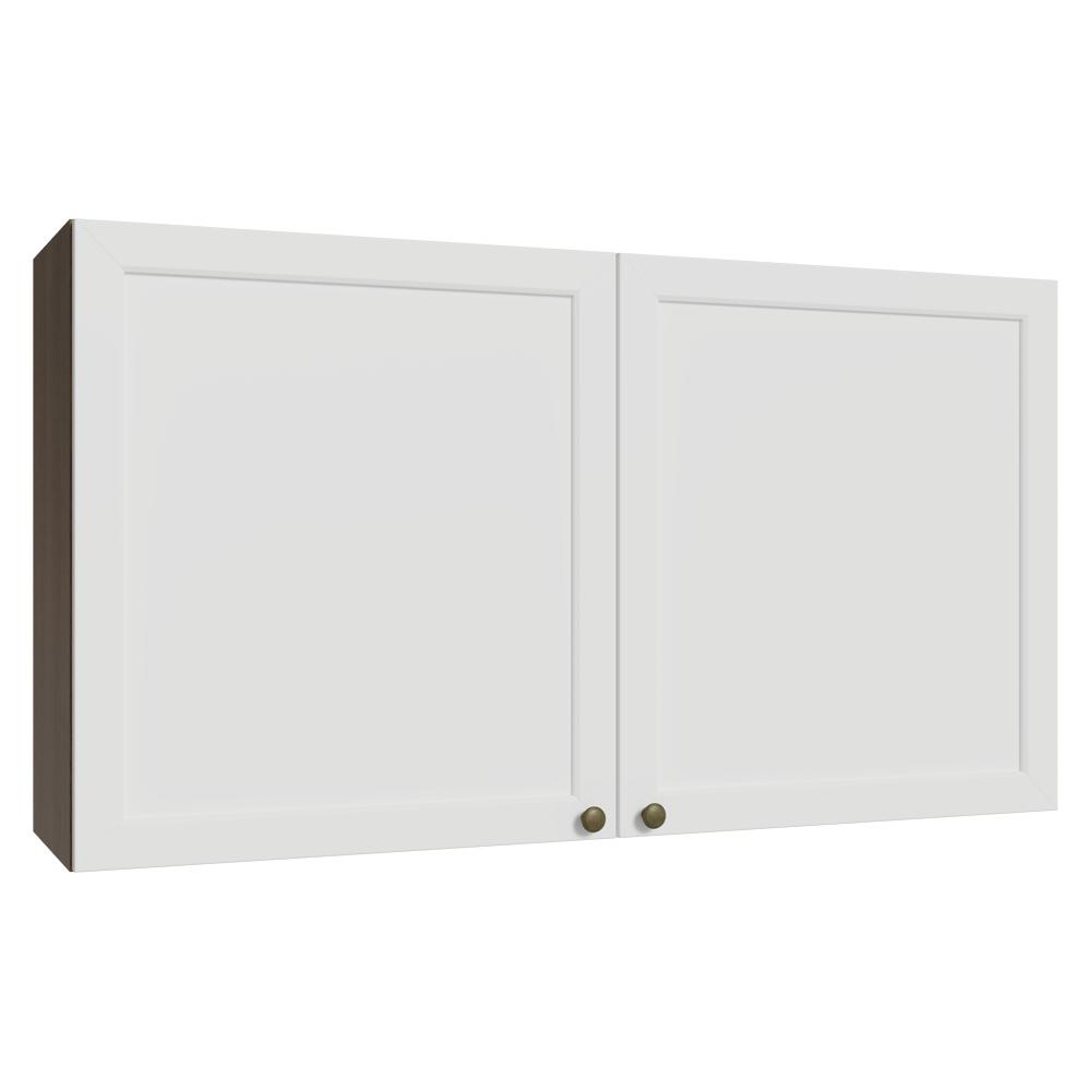 Armário Aéreo 120 cm 2 Portas Rustic/Branco Vik Madesa