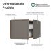 Armário Aéreo 120 cm 2 Portas Rustic/Cinza Vik Madesa