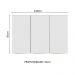 Armário Aéreo 120 cm 3 Portas Rustic/Branco Veludo Lux Madesa
