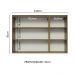 Armário Aéreo 120 cm 3 Portas Rustic/Branco Veludo Lux Madesa