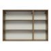 Armário Aéreo 120 cm 3 Portas Rustic/Branco Veludo Lux Madesa