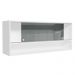 Armário Aéreo 120cm 2 Portas Correr Vidro Neutral 1 Nicho Branco para Cozinhas Glamy, Lux e Reims Madesa