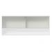 Armário Aéreo 120cm 2 Portas Correr Vidro Pontilhado 1 Nicho Branco para Cozinhas Glamy, Lux e Reims Madesa
