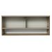 Armário Aéreo 120cm 2 Portas Correr Vidro Pontilhado 1 Nicho Rustic para Cozinhas Glamy, Lux e Reims Madesa