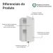 Armário Aéreo 35 cm 1 Porta Branco Vik Madesa
