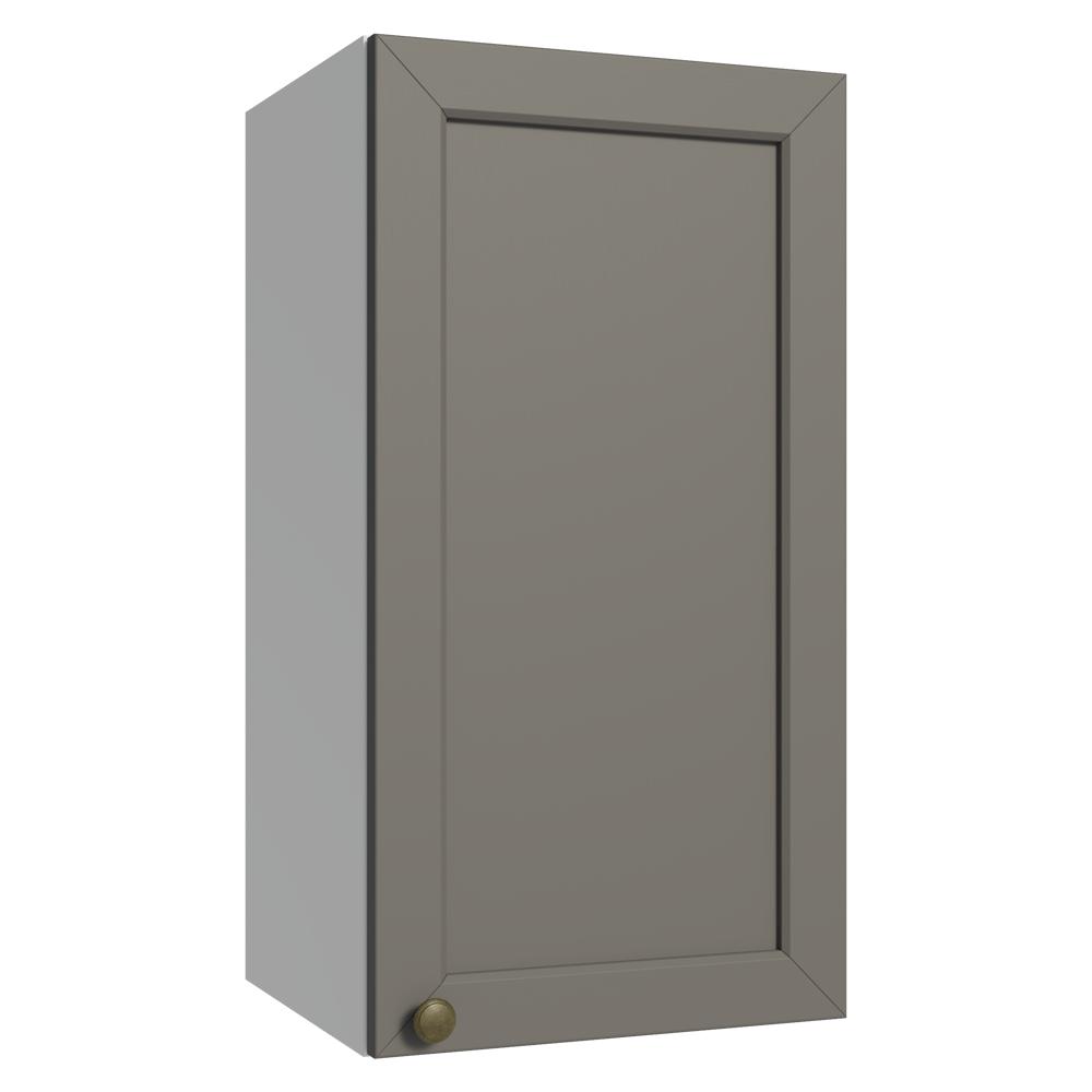 Armário Aéreo 35 cm 1 Porta Branco/Cinza Vik Madesa