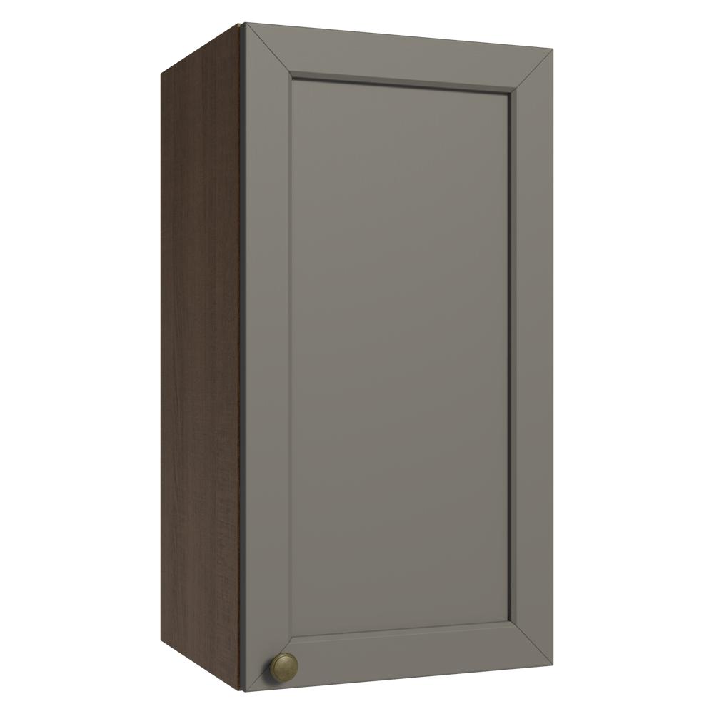Armário Aéreo 35 cm 1 Porta Rustic/Cinza Vik Madesa