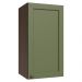 Armário Aéreo 35 cm 1 Porta Rustic/Verde Vik Madesa