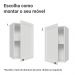 Armário Aéreo 40 cm 1 Porta Branco Vik Madesa