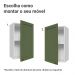 Armário Aéreo 40 cm 1 Porta Branco/Verde Vik Madesa