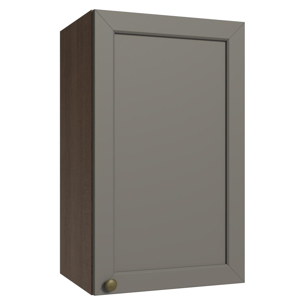 Armário Aéreo 40 cm 1 Porta Rustic/Cinza Vik Madesa