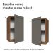 Armário Aéreo 40 cm 1 Porta Rustic/Cinza Vik Madesa