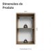 Armário Aéreo 40 cm 1 Porta Rustic/Verde Vik Madesa