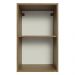Armário Aéreo 40 cm com 2 Nichos Abertos para Cozinha Madesa Lux, Glamy, Agata, Stella - Rustic