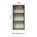 Armário Aéreo 40 x 83 cm 1 Porta Rustic/Branco Veludo Lux Madesa