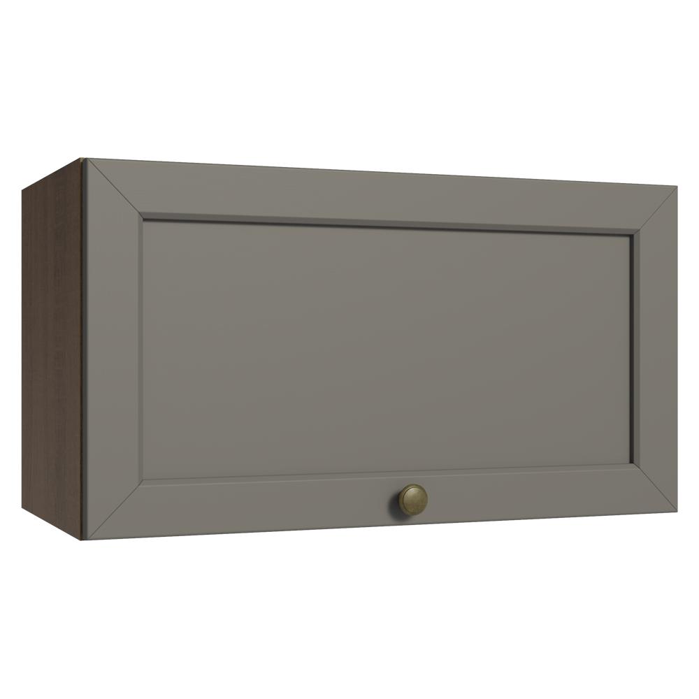 Armário Aéreo 60 cm 1 Porta Basculante Rustic/Cinza Vik Madesa