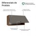 Armário Aéreo 60 cm 1 Porta Basculante Rustic/Cinza Vik Madesa