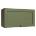 Armário Aéreo 60 cm 1 Porta Basculante Rustic/Verde Vik Madesa