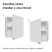 Armário Aéreo 60 cm 1 Porta Branco Vik Madesa