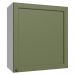 Armário Aéreo 60 cm 1 Porta Branco/Verde Vik Madesa