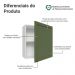 Armário Aéreo 60 cm 1 Porta Branco/Verde Vik Madesa