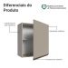Armário Aéreo 60 cm 1 Porta Crema Nice Madesa