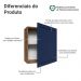 Armário Aéreo 60 cm 1 Porta Rustic/Azul Vik Madesa