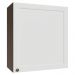 Armário Aéreo 60 cm 1 Porta Rustic/Branco Vik Madesa