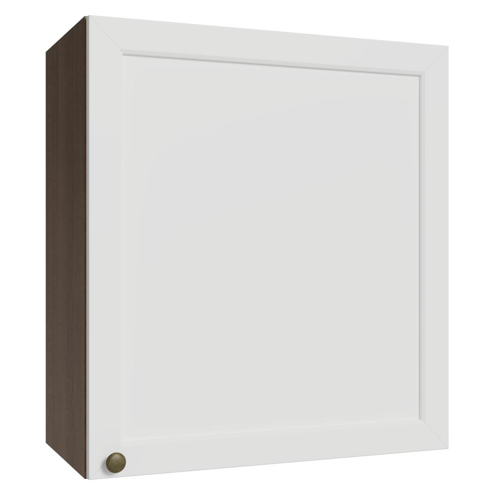 Armário Aéreo 60 cm 1 Porta Rustic/Branco Vik Madesa