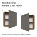 Armário Aéreo 60 cm 1 Porta Rustic/Cinza Vik Madesa