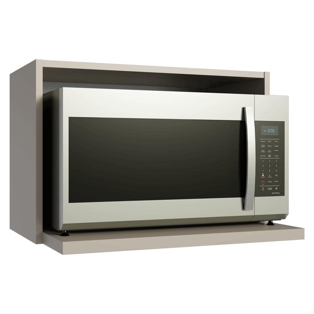 Armário Aéreo 60 cm Nicho para Microondas/Forno Elétrico Crema Nice Madesa