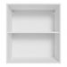 Armário Aéreo 60 cm com 2 Nichos Abertos para Cozinha Madesa Lux, Glamy, Agata, Stella - Branco