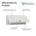 Armário Aéreo 70 cm 1 Porta Basculante Branco Vik Madesa