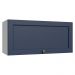 Armário Aéreo 70 cm 1 Porta Basculante Branco/Azul Vik Madesa