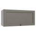 Armário Aéreo 70 cm 1 Porta Basculante Branco/Cinza Vik Madesa
