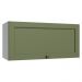Armário Aéreo 70 cm 1 Porta Basculante Branco/Verde Vik Madesa