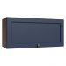 Armário Aéreo 70 cm 1 Porta Basculante Rustic/Azul Vik Madesa