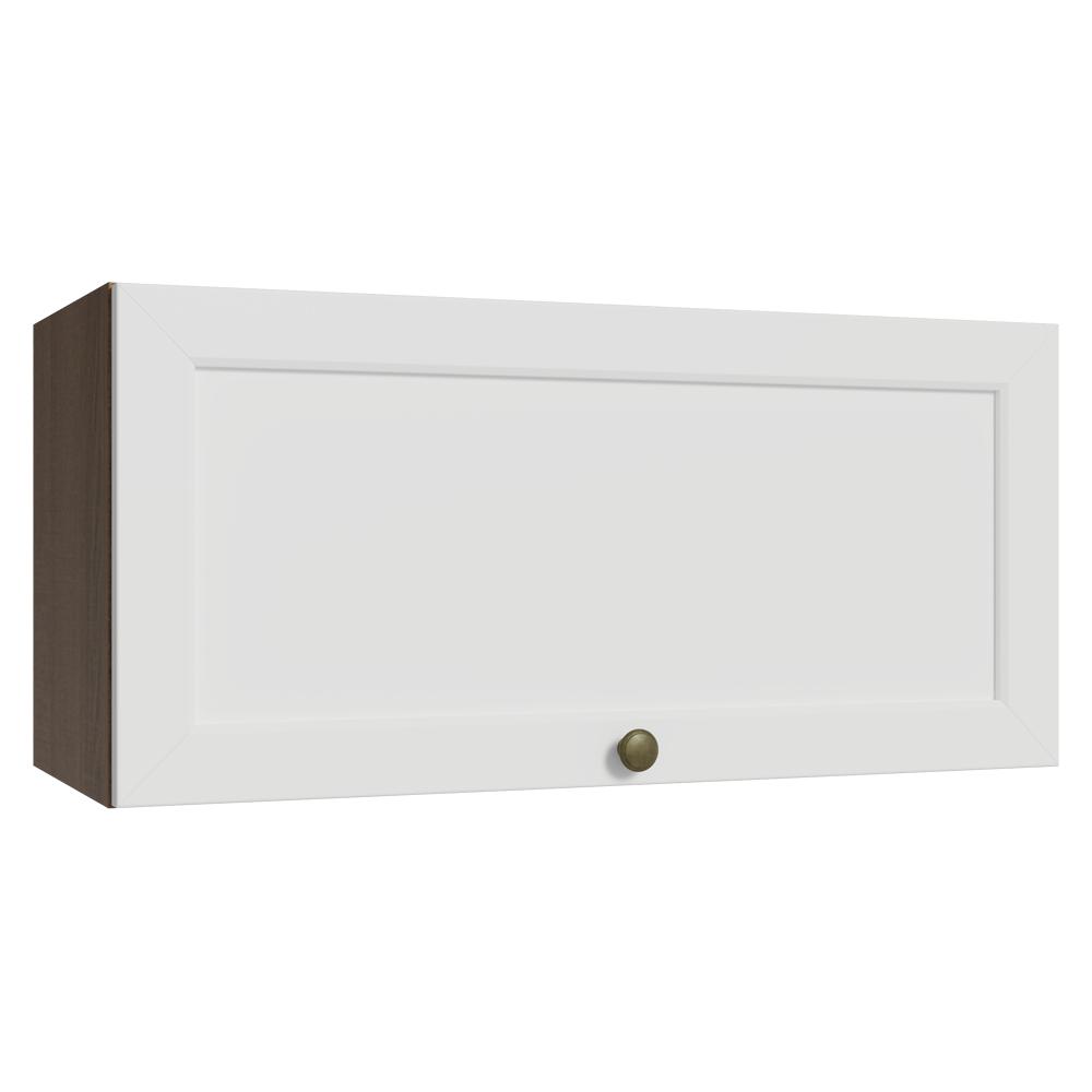 Armário Aéreo 70 cm 1 Porta Basculante Rustic/Branco Vik Madesa
