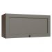 Armário Aéreo 70 cm 1 Porta Basculante Rustic/Cinza Vik Madesa