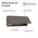Armário Aéreo 70 cm 1 Porta Basculante Rustic/Cinza Vik Madesa