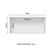 Armário Aéreo 70 cm 1 Porta Branco/Branco Veludo Lux Madesa