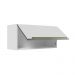 Armário Aéreo 70 cm 1 Porta Branco/Branco Veludo Lux Madesa