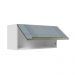 Armário Aéreo 70 cm 1 Porta Branco/Cinza Lux Madesa